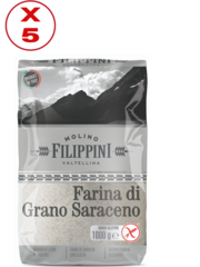 Confezione Risparmio Farina Grano Saraceno X5 <br /> 1000 g